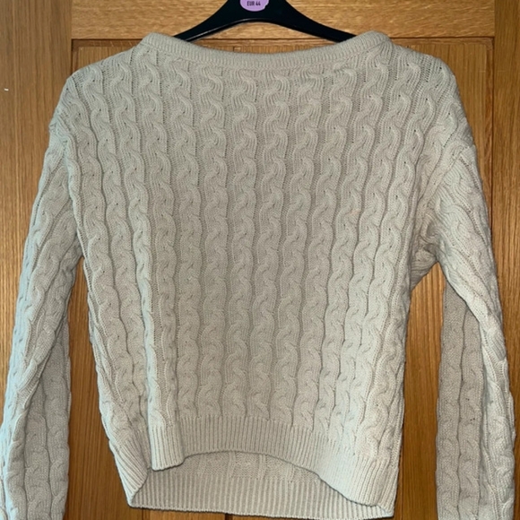 Tops - Beige Knitted Jumper